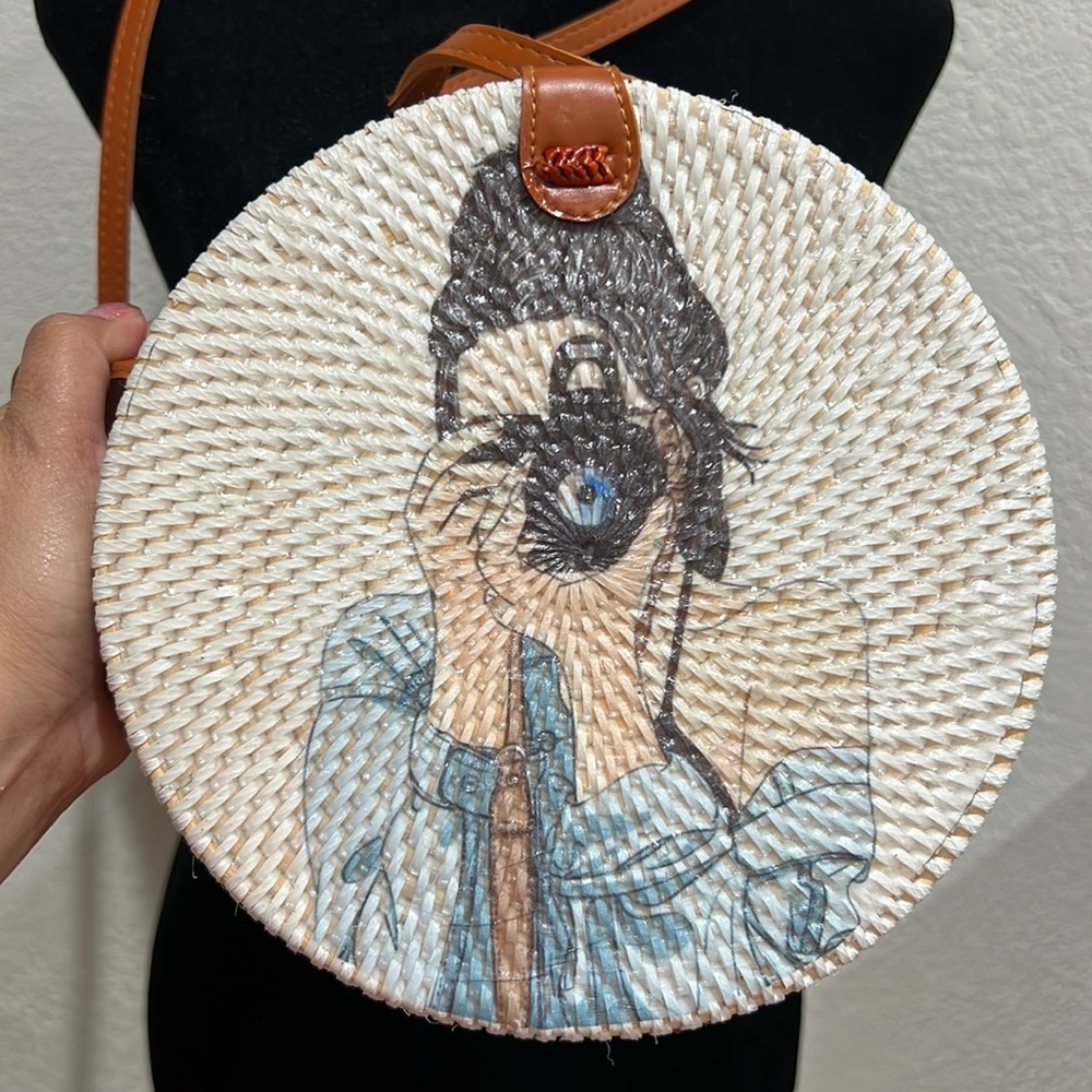 Bali Rattan Bag Crossbody